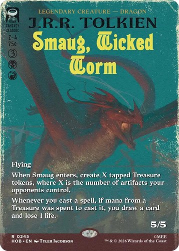 Foil smaug wicked worm - foil,